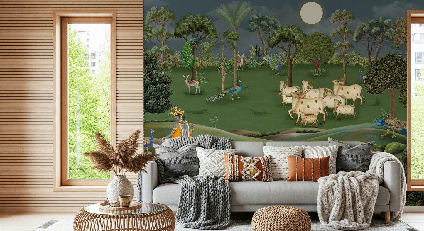 Gokul Grazing Wall Mural