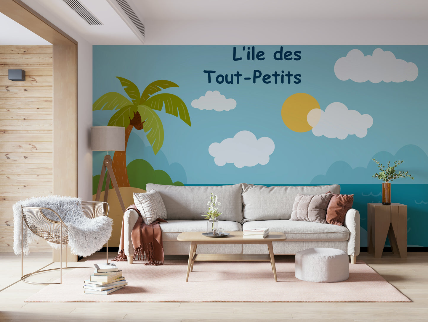 Tiny Turtle Island Wall Mural