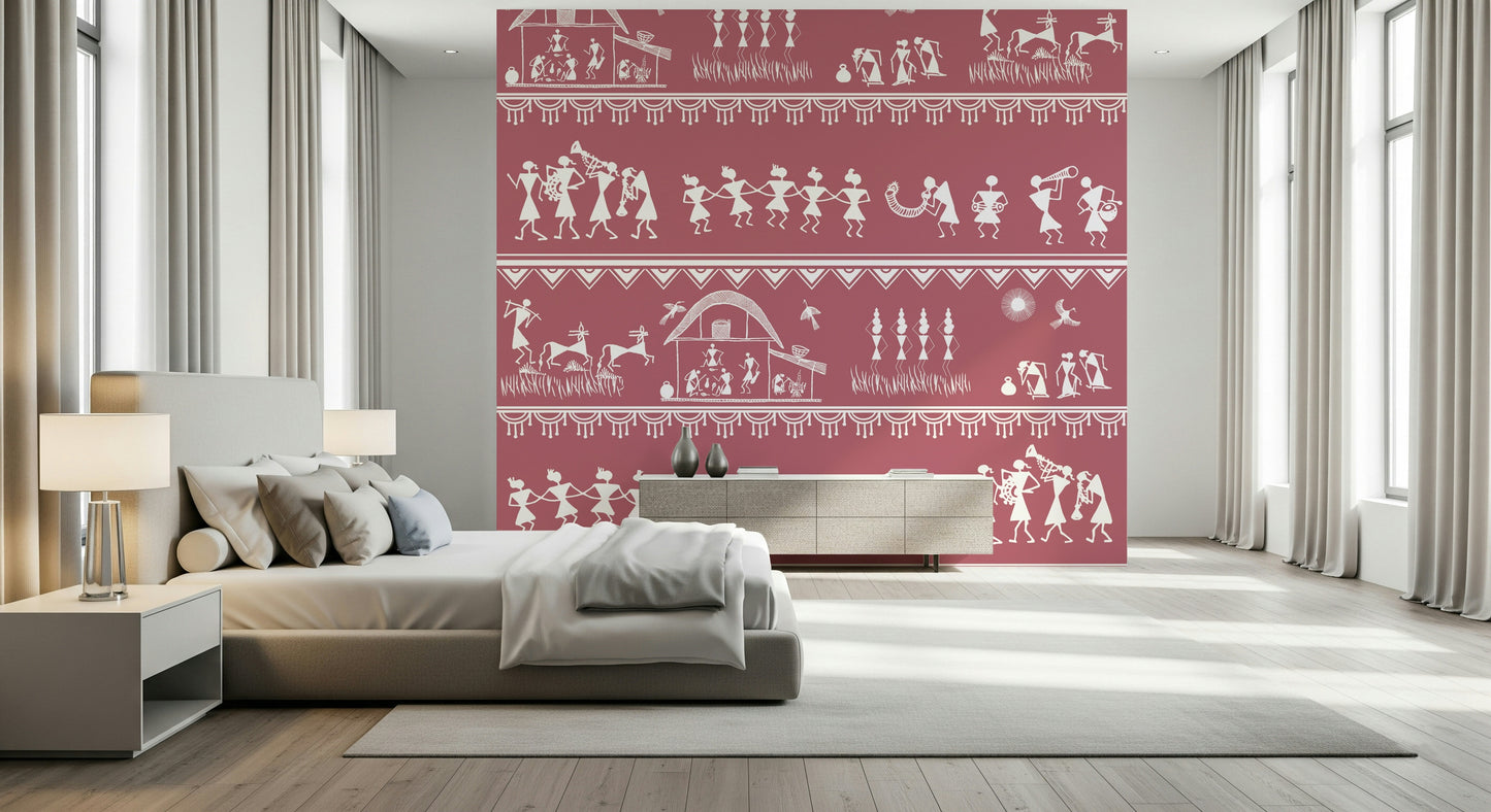 Warli Utsav Wall Mural