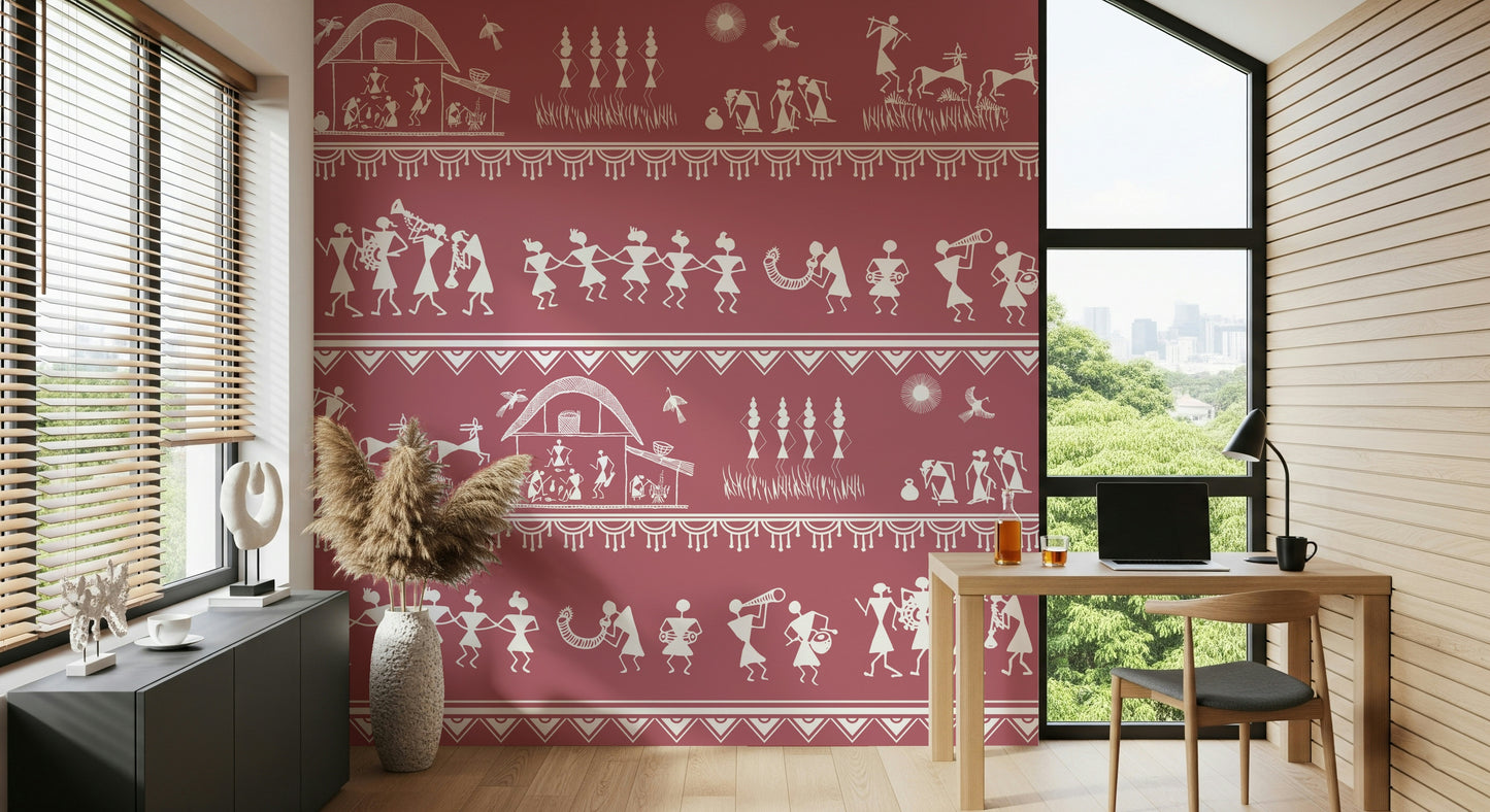 Warli Utsav Wall Mural