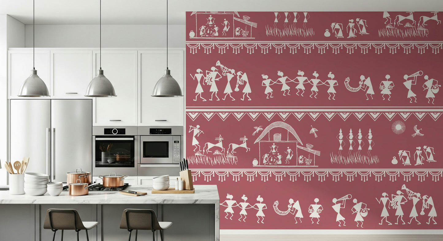 Warli Utsav Wall Mural