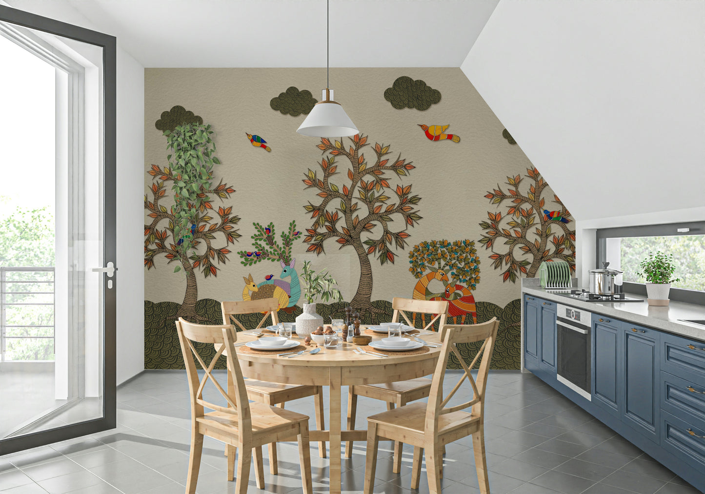 Tribal Woodland Wall Mural
