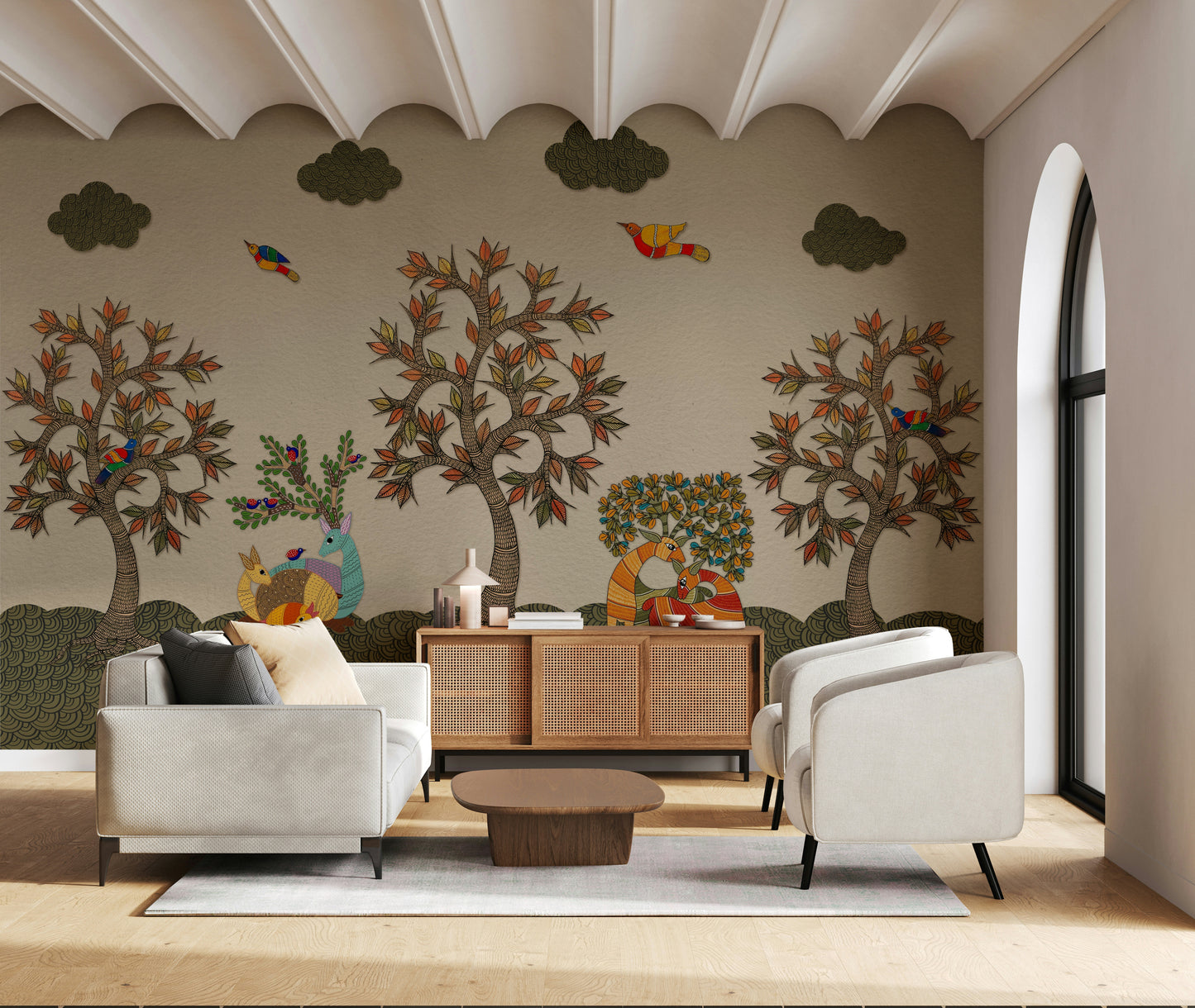 Tribal Woodland Wall Mural