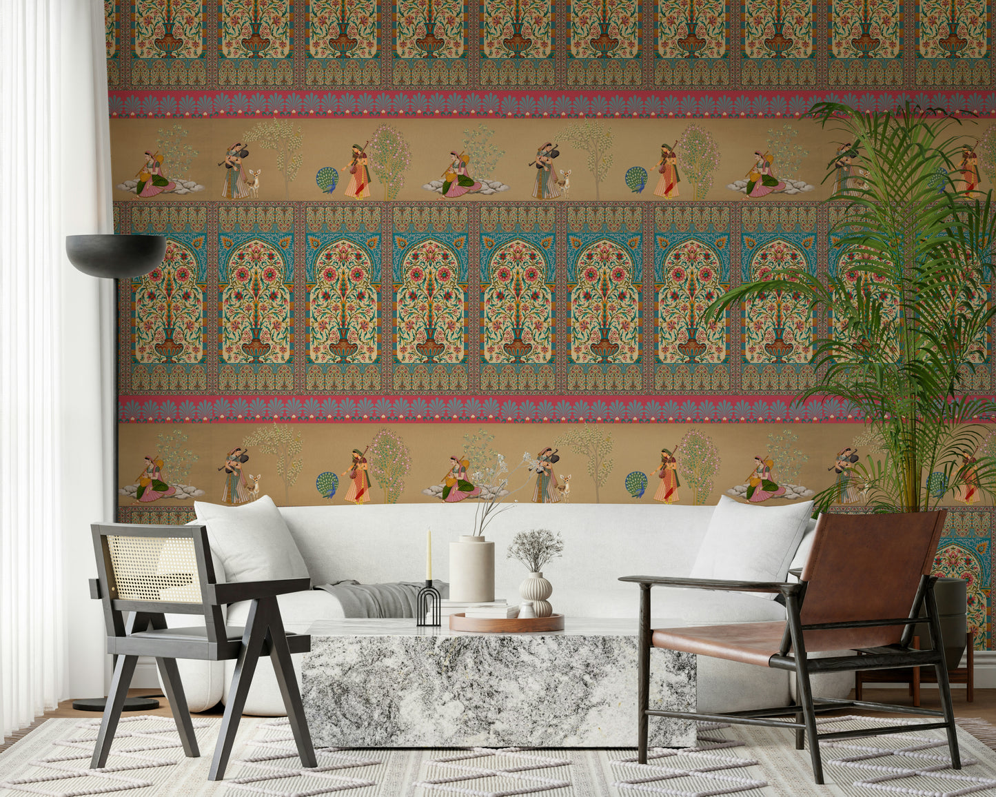 Courtly Serenade Wall Mural