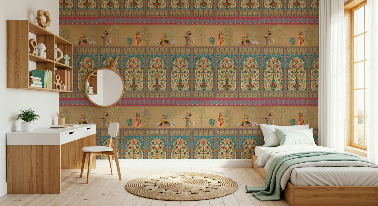 Courtly Serenade Wall Mural