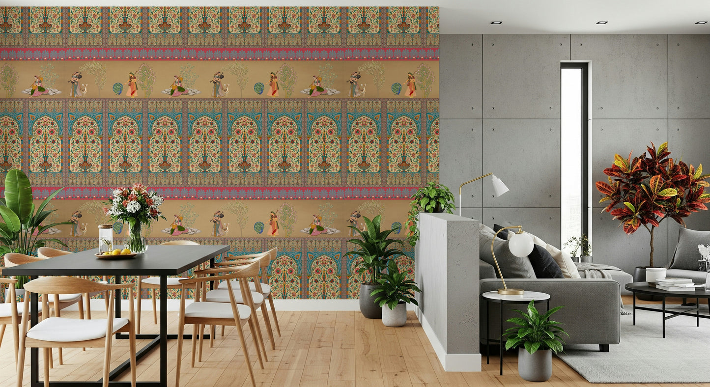 Courtly Serenade Wall Mural