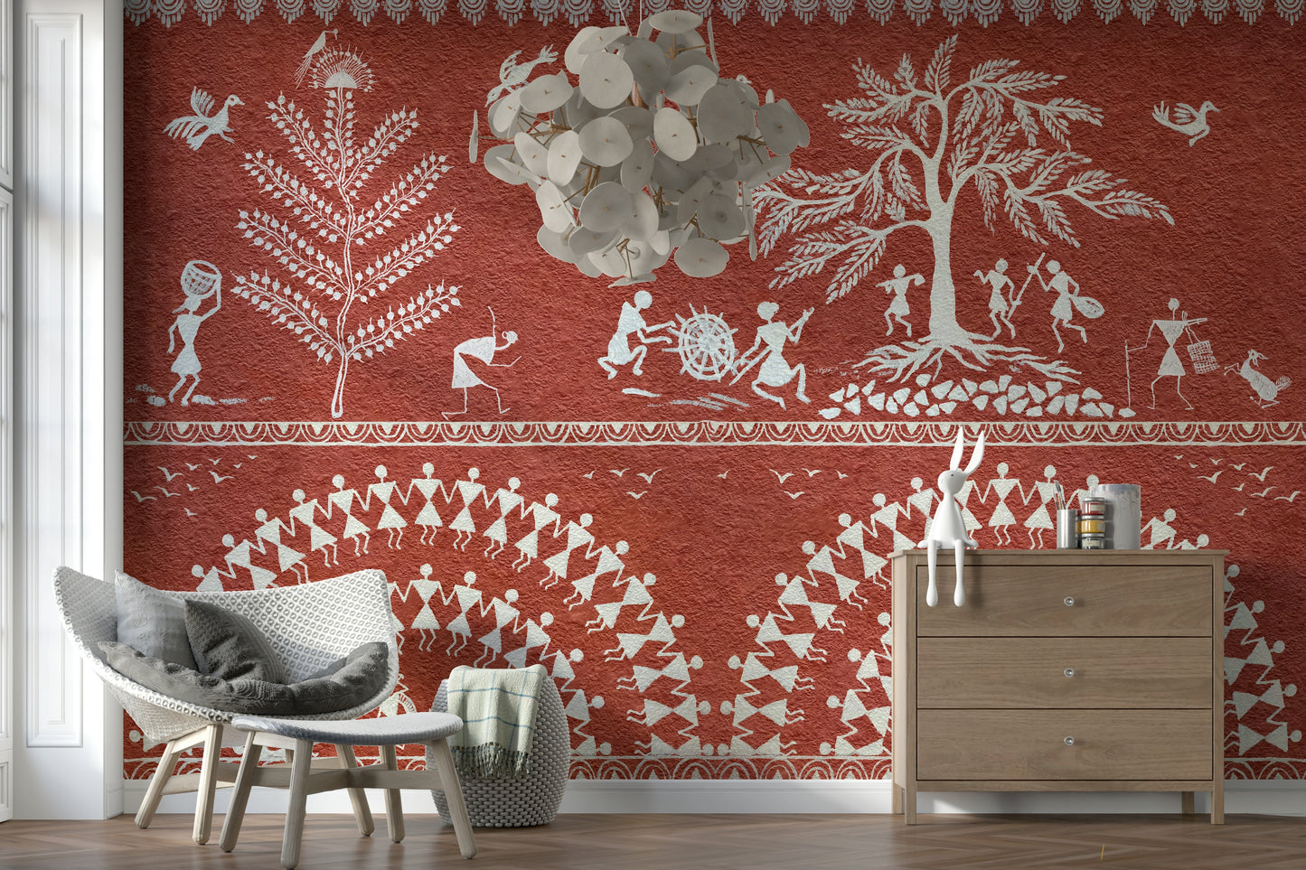 Terracotta Tribe Wall Mural