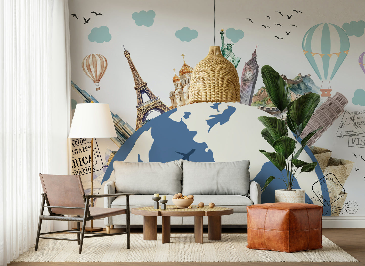 World Tour Wall Mural