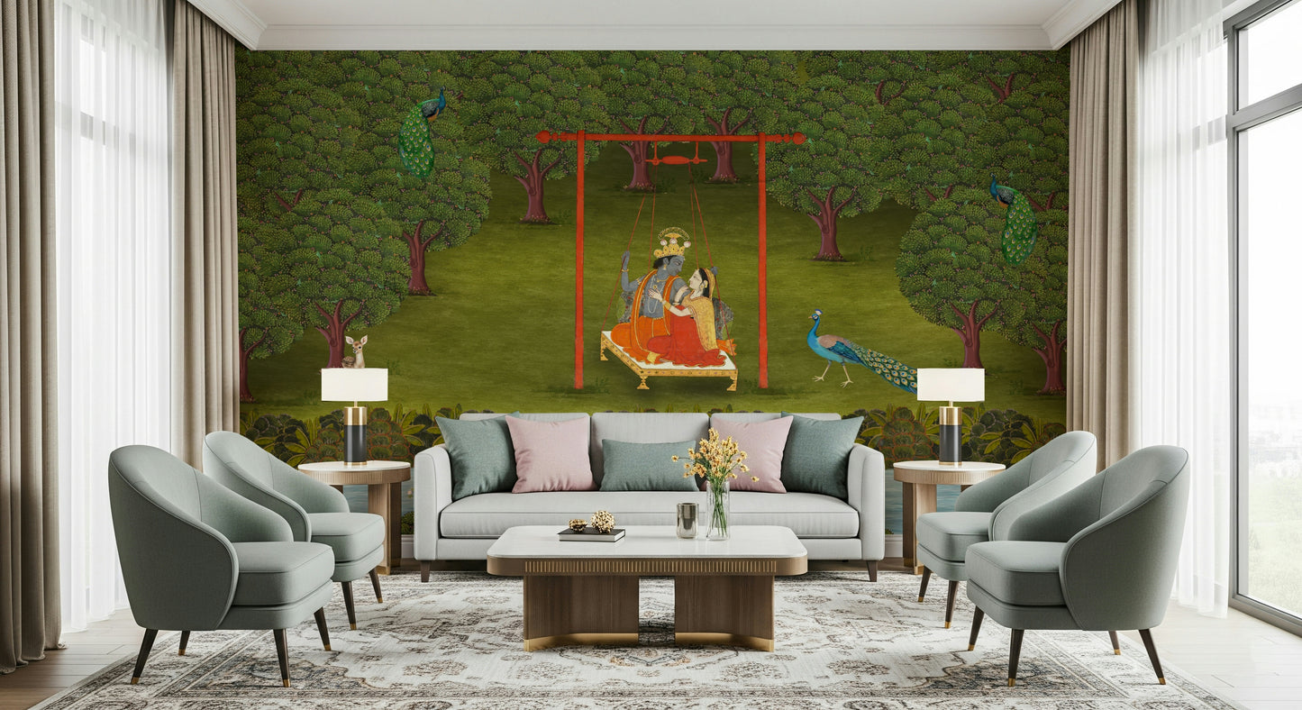 Divine Swing Serenity Wall Mural