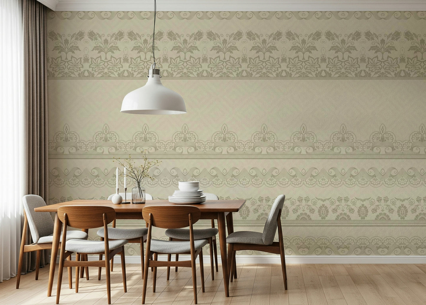 Vintage Lace Bands Wall Mural
