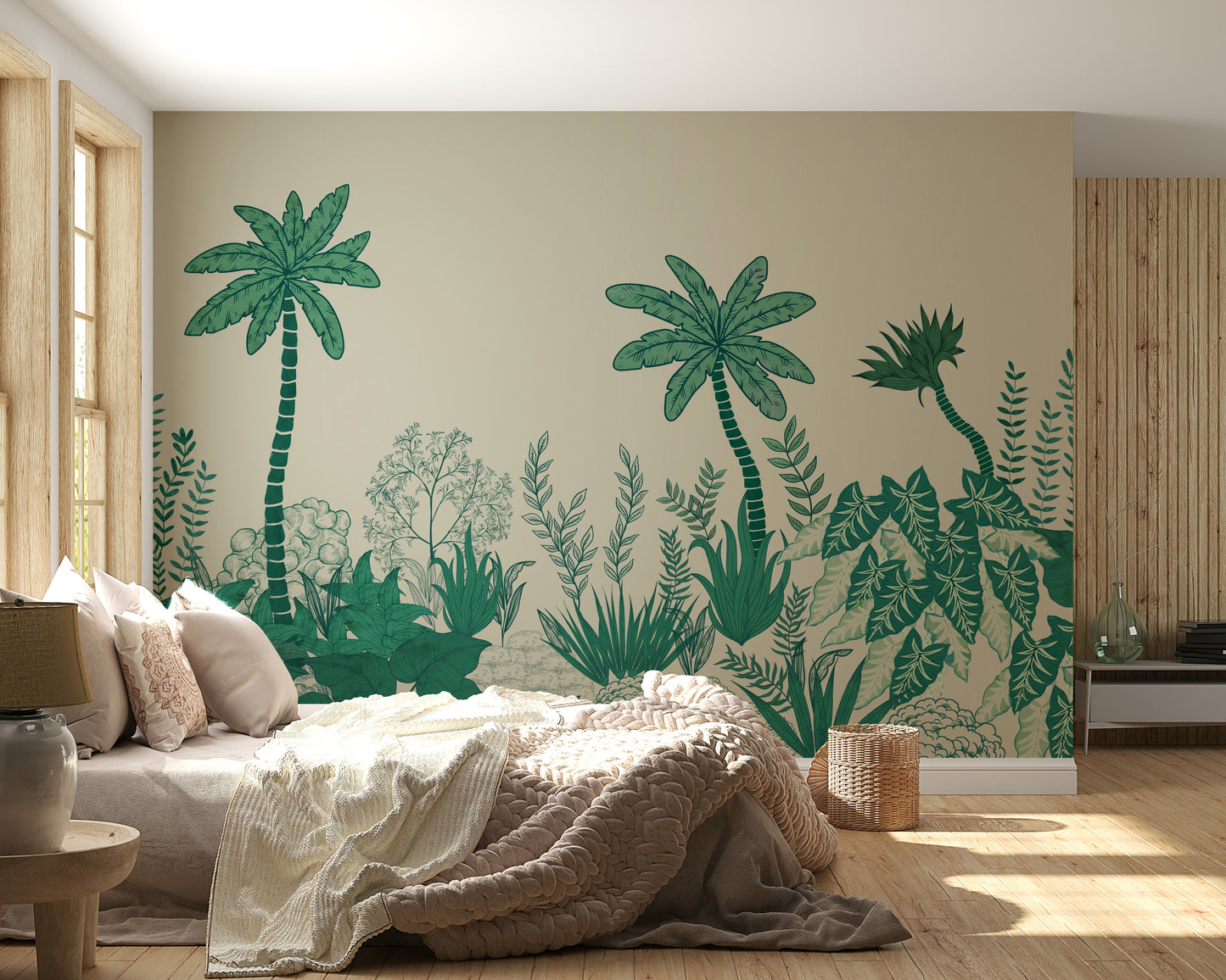 Palm Grove Dreams Wall Mural