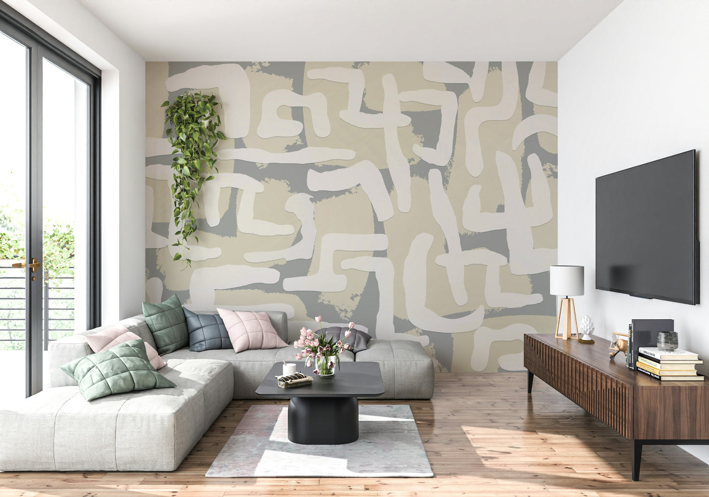 Abstract Terrain Wall Mural
