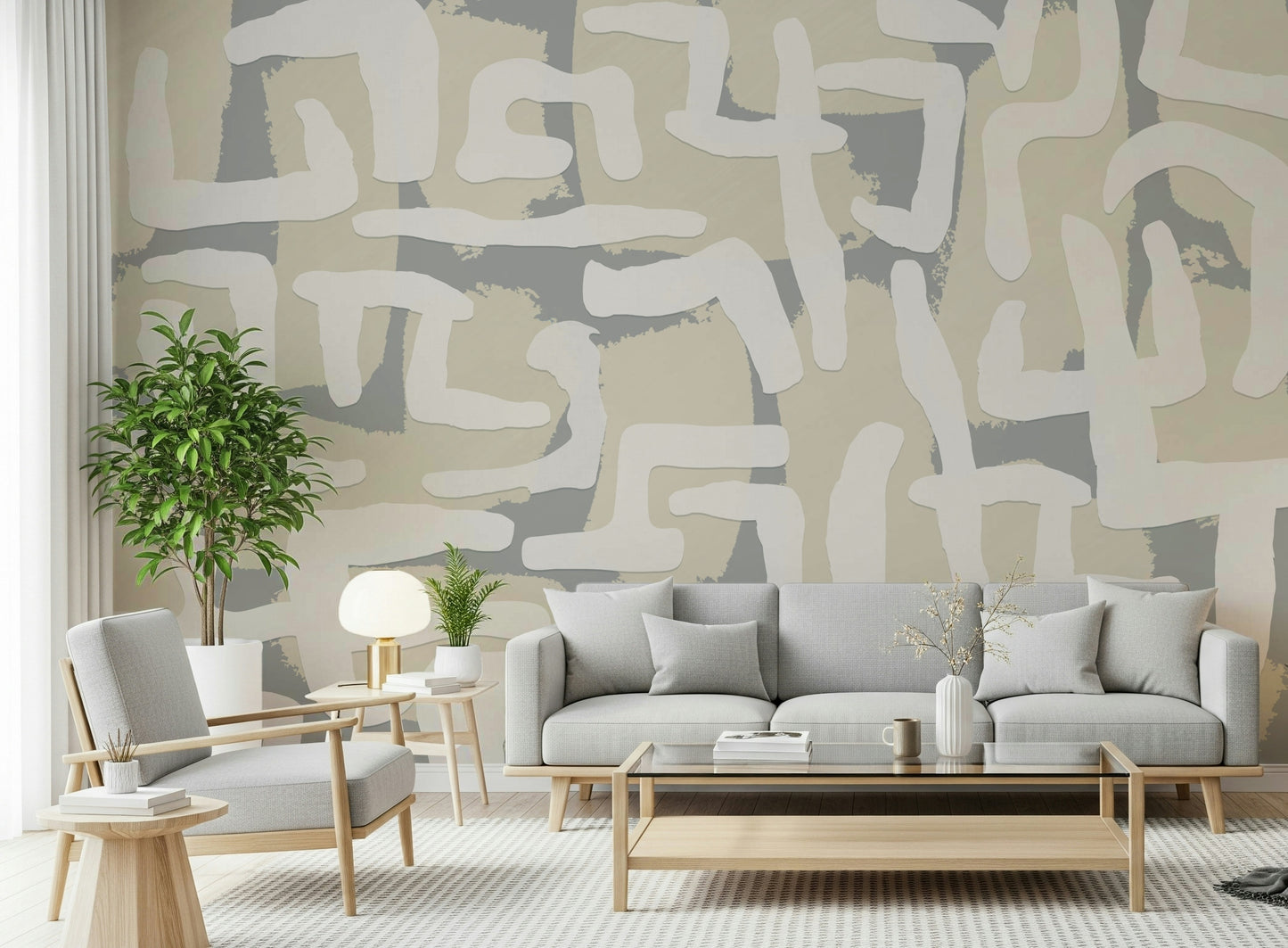 Abstract Terrain Wall Mural