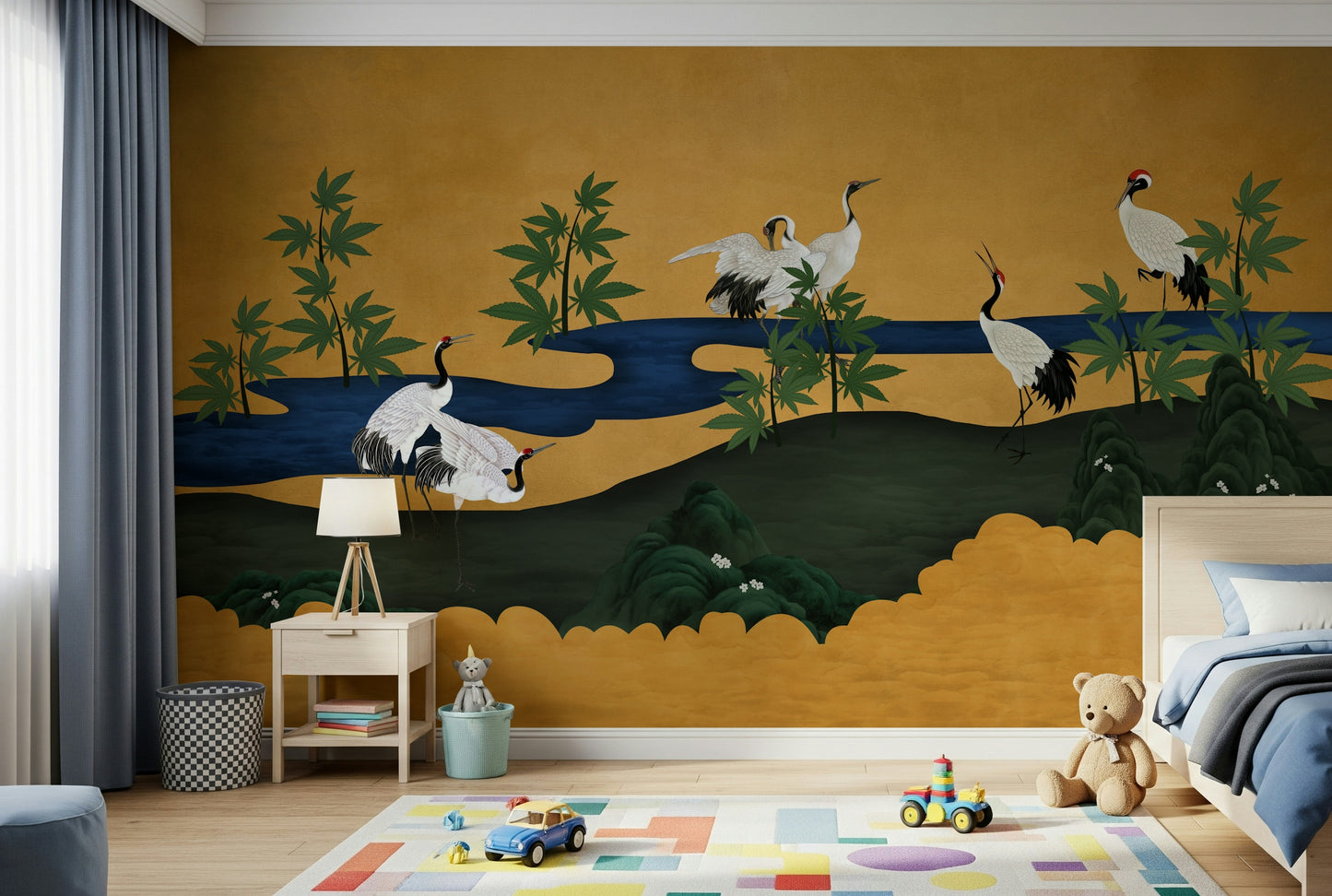 Crane Haven Wall Mural