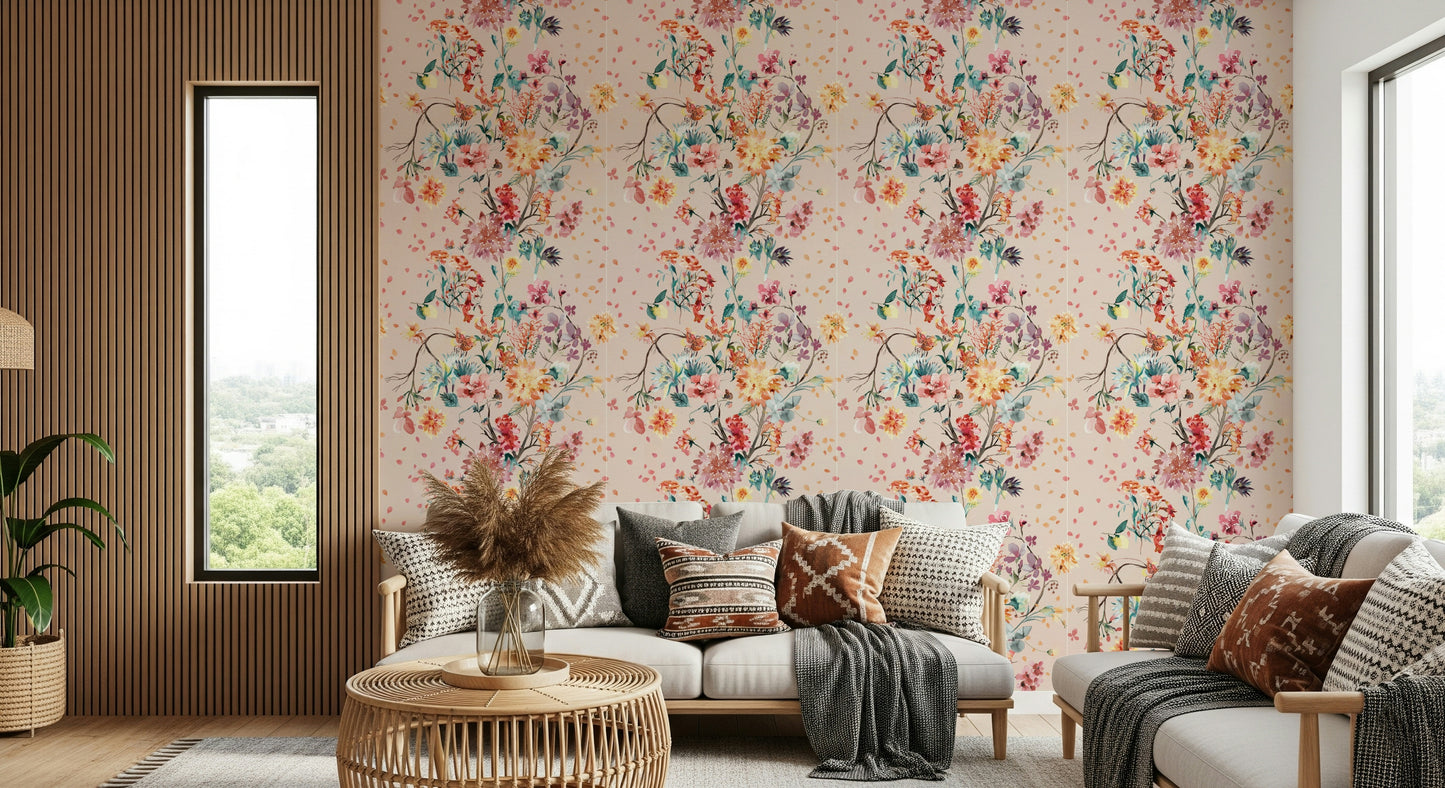 Chinoiserie Flower Wallpaper⁠