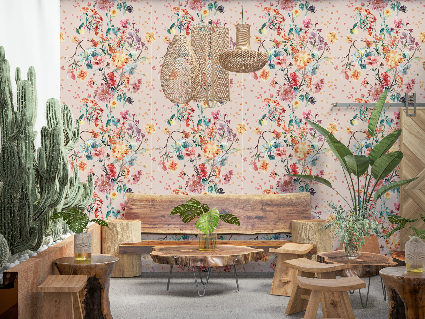 Chinoiserie Flower Wallpaper⁠