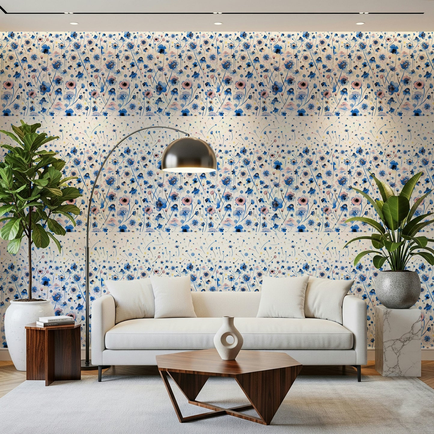 Indigo Bloom Wallpaper⁠