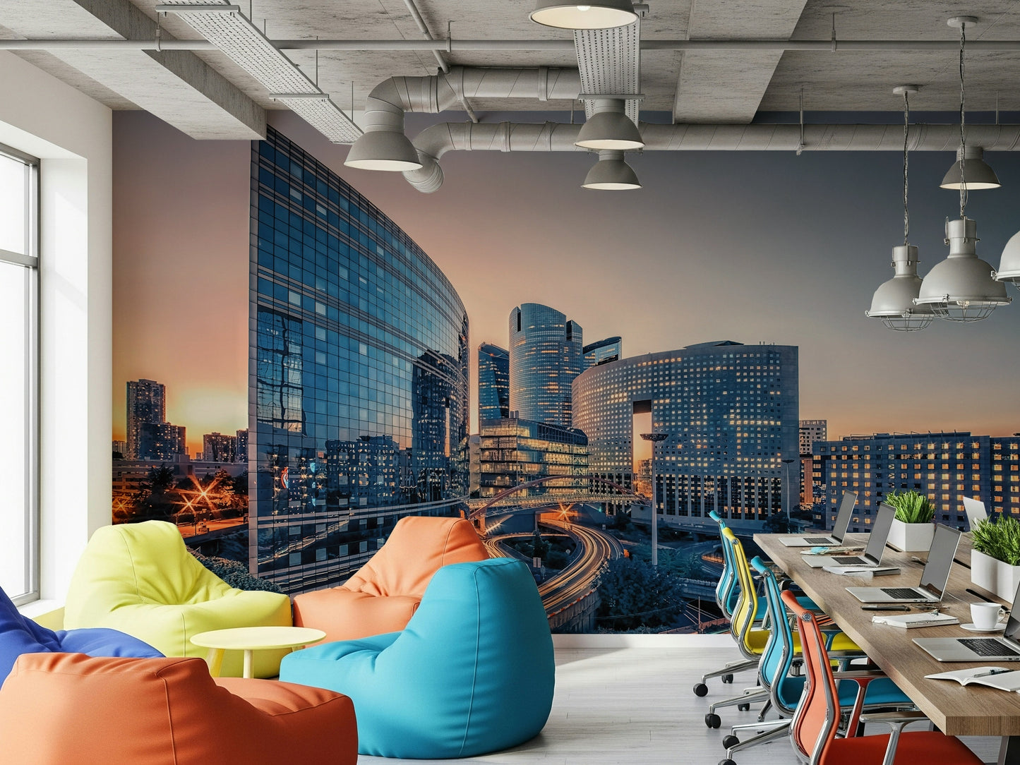 Cityscape Serenity Wall Mural