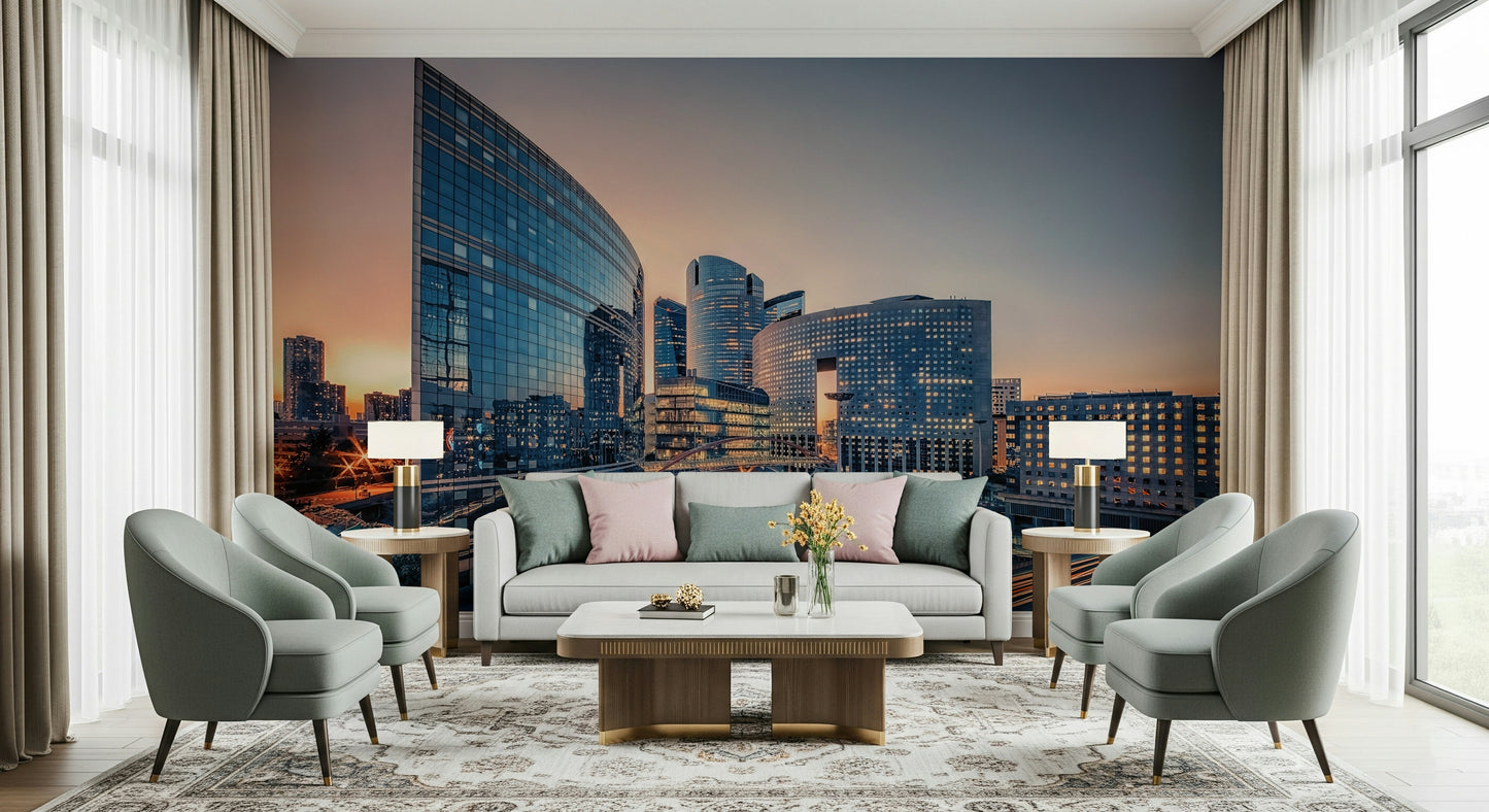 Cityscape Serenity Wall Mural