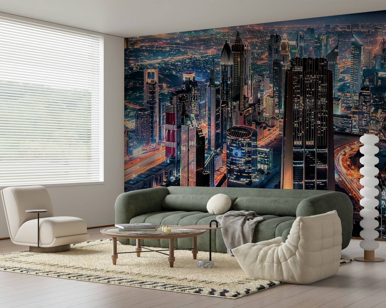Dubai Nights Wall Mural