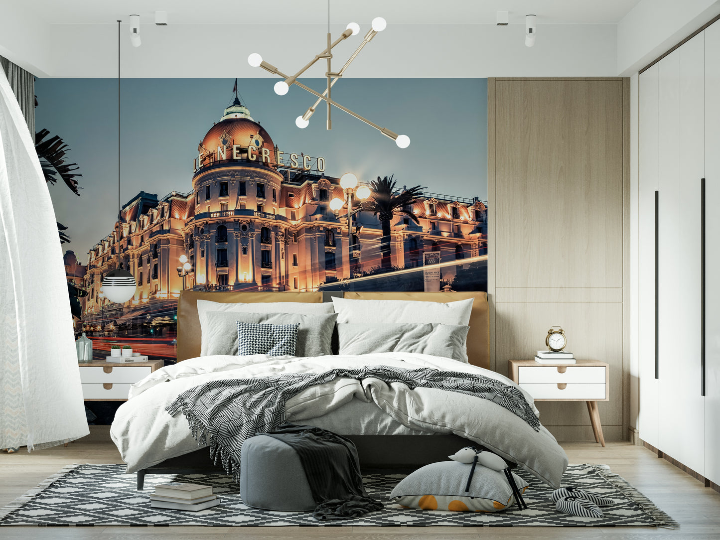 Azure Riviera Nights Wall Mural