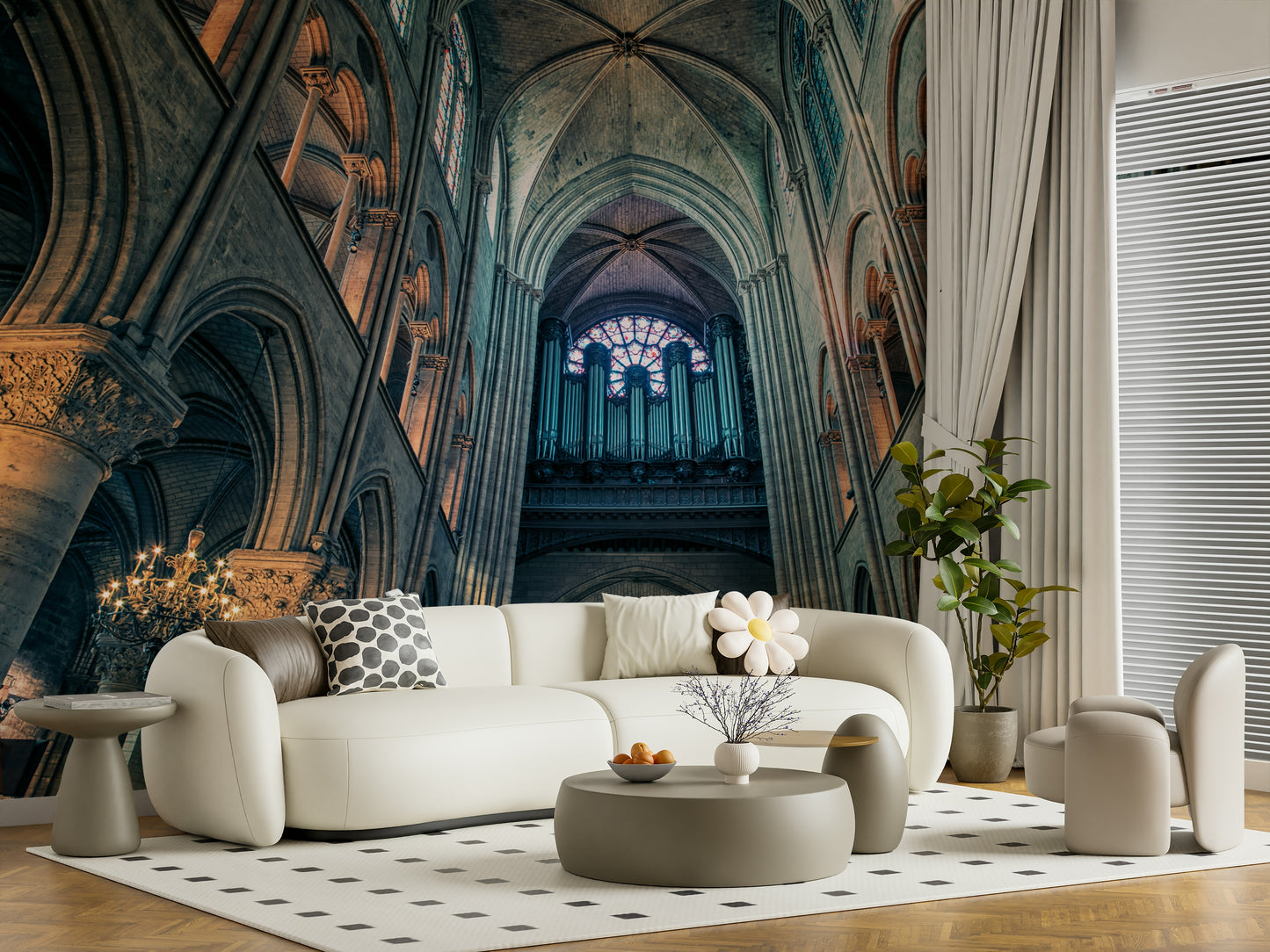 Cathedral Arches Wall Mural