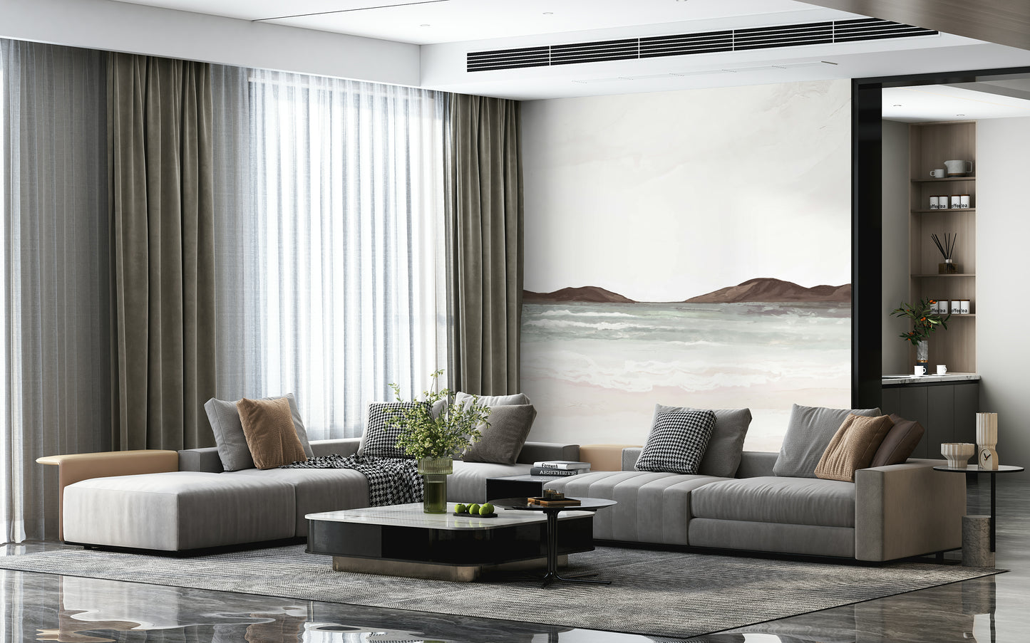 Painted Shores Wall Mural