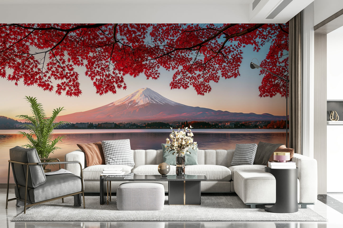 Fuji's Autumn Glow Wall Mural