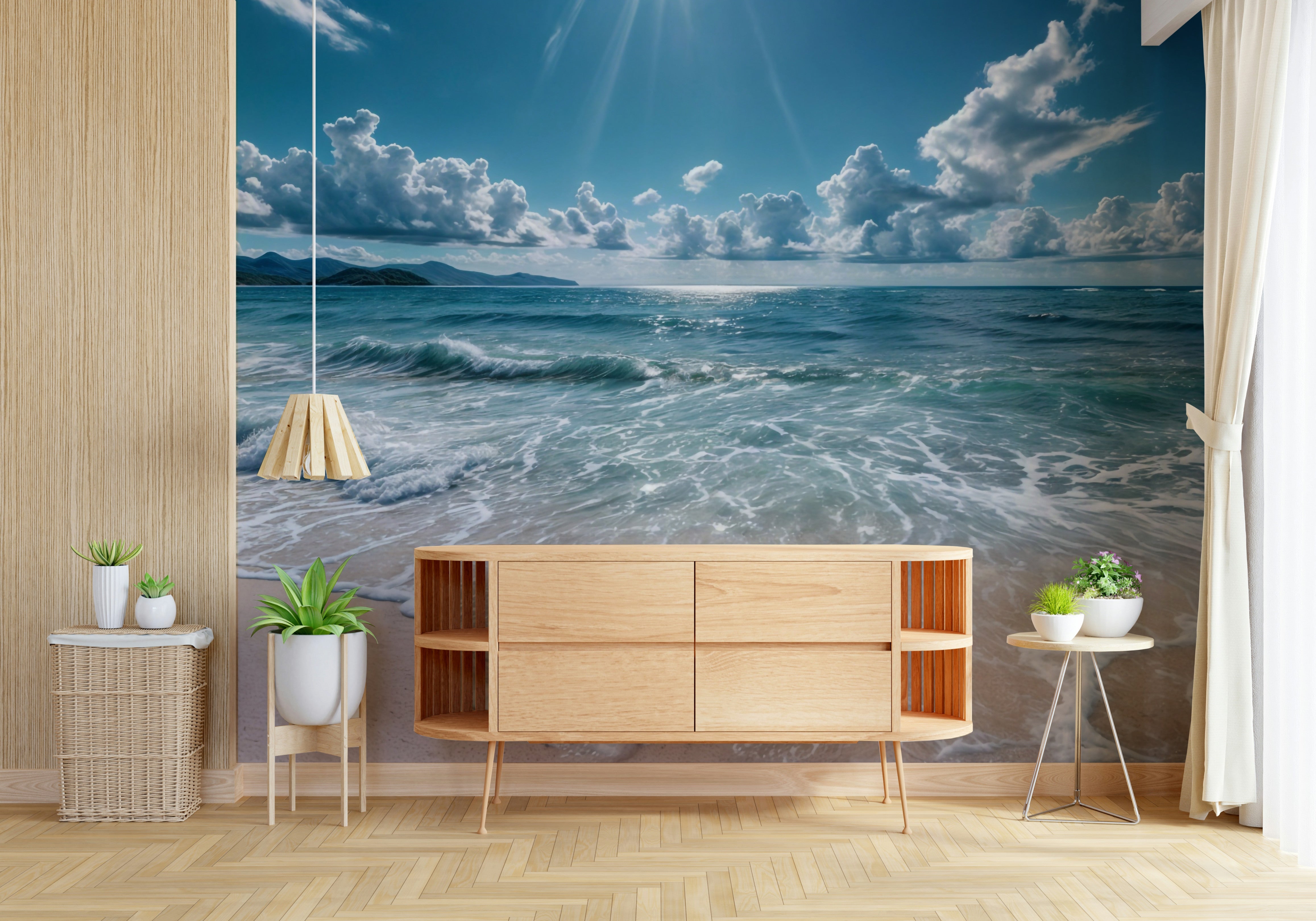 Azure Horizons Wall Mural