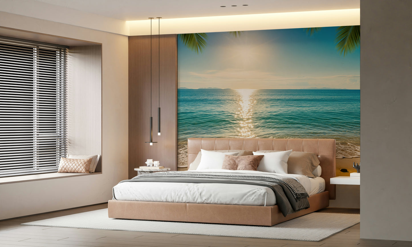 Sunny coastal Calm Wall Mural