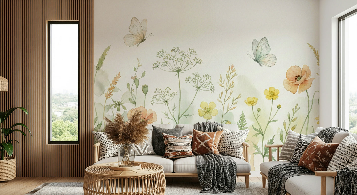 Meadow Whispers Wall Mural