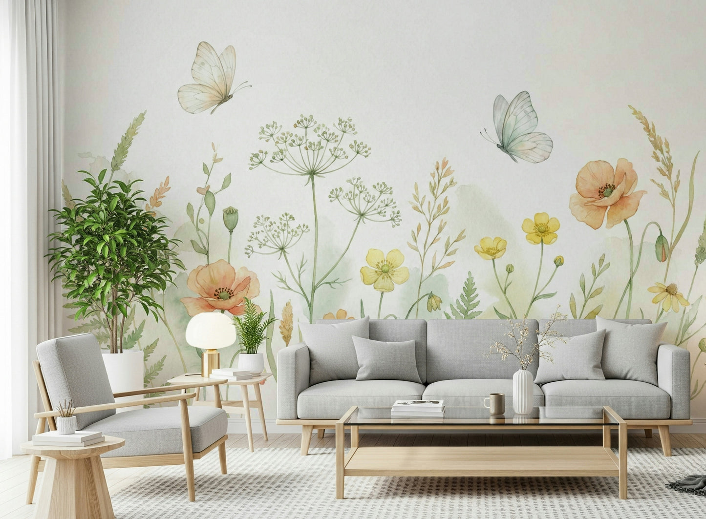 Meadow Whispers Wall Mural