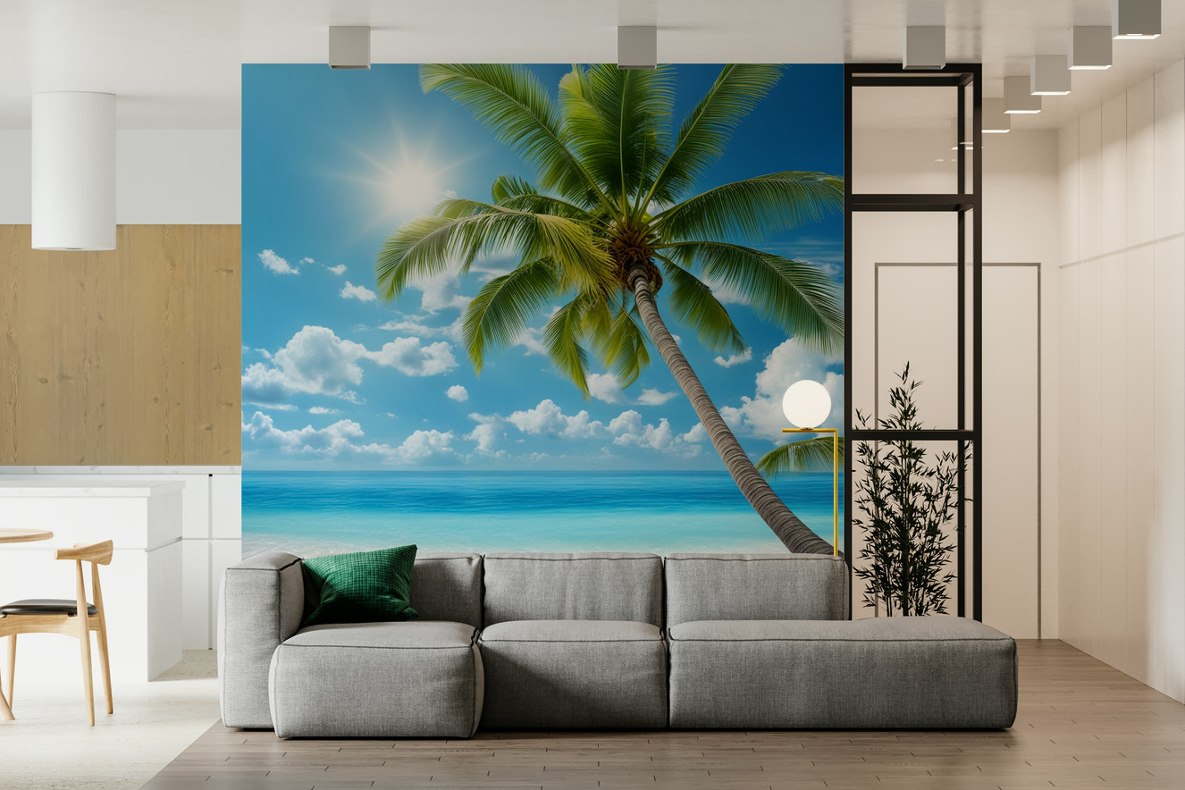 Serene Tranquil Beach Wall Mural