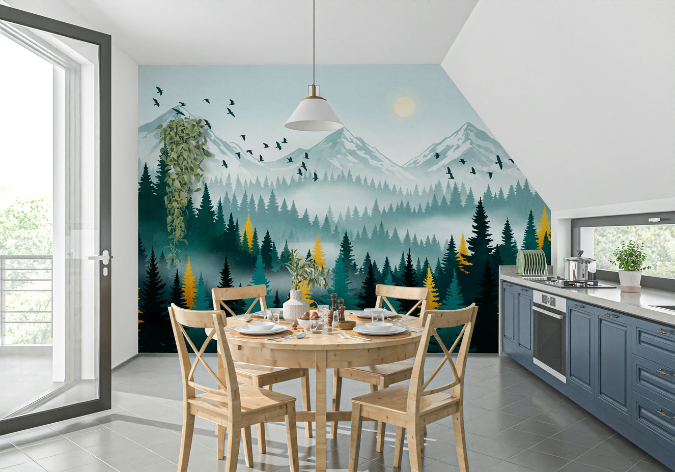 Gilded Forest Wall Mural