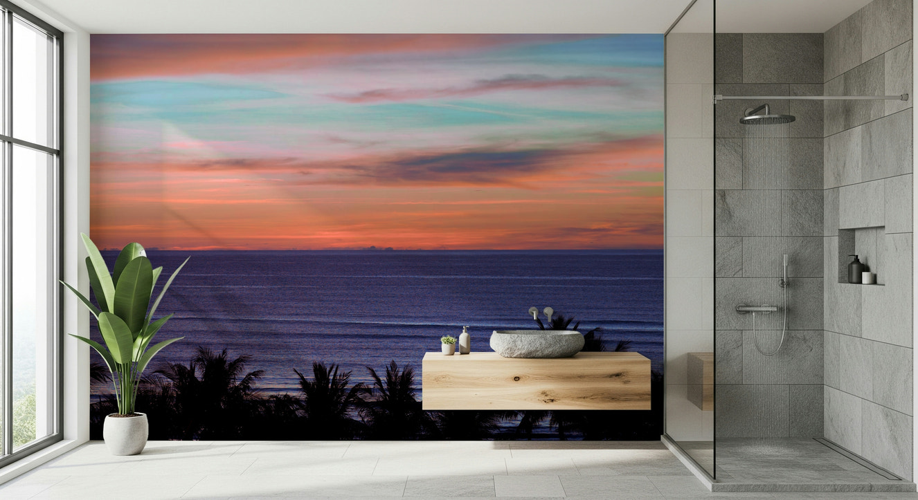 Beach Sunset Wall Mural