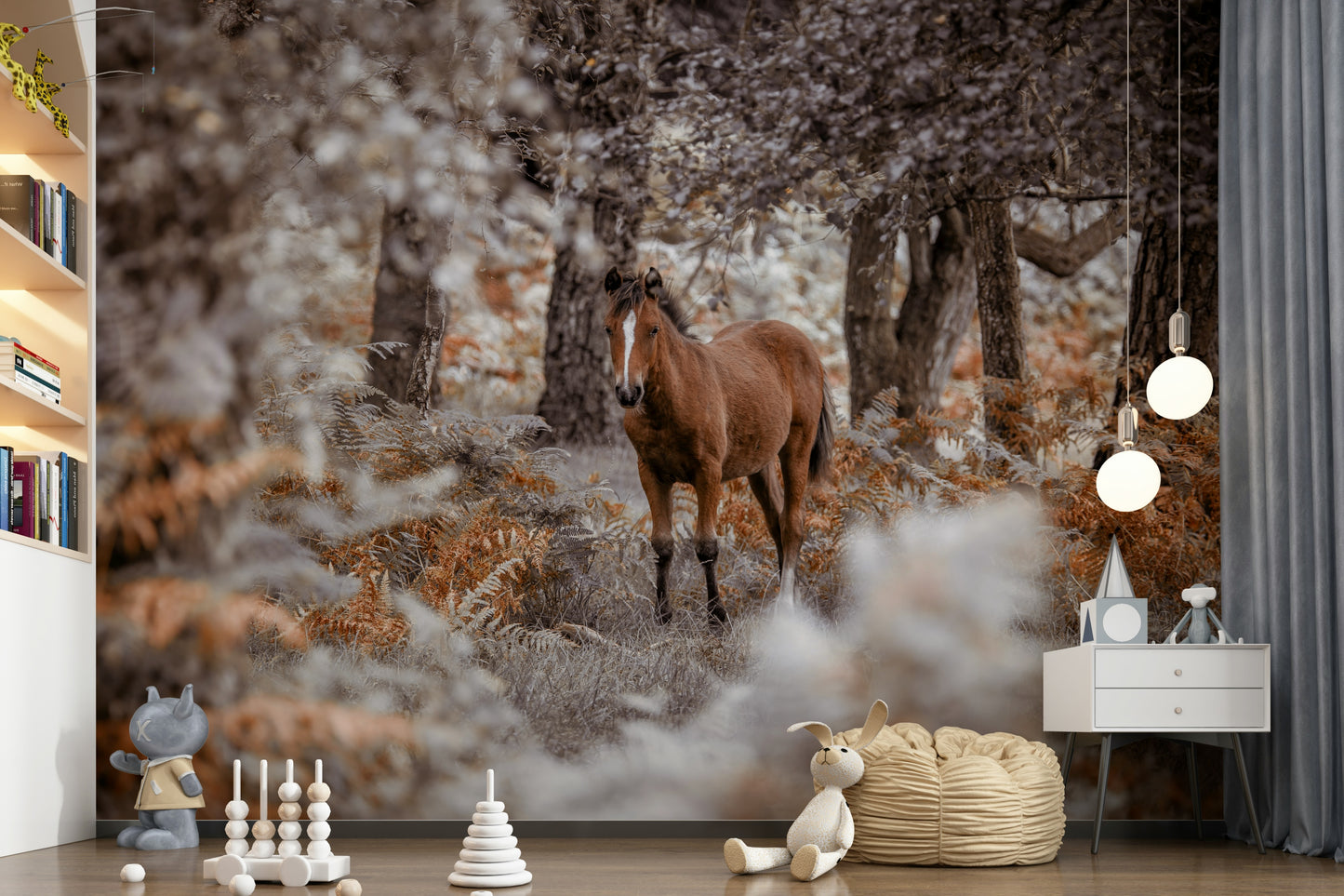 Wild Stallion Wall Mural