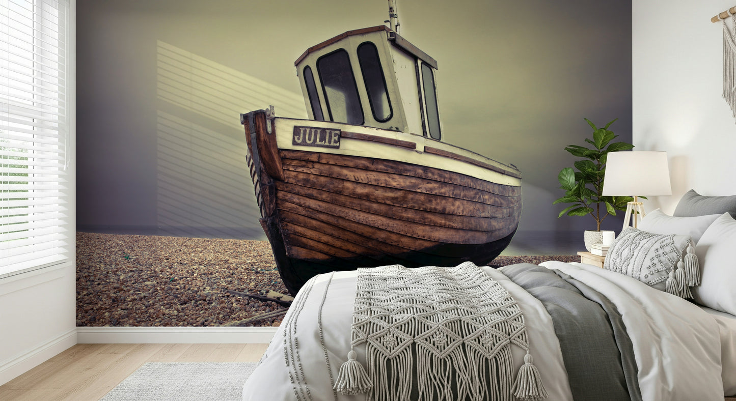 Moored Tranquility Wall Mural