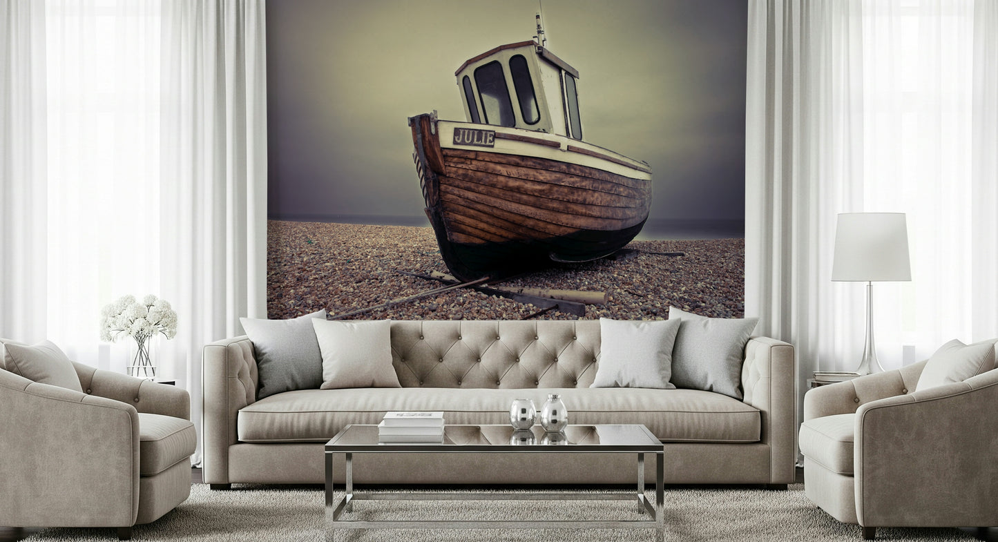 Moored Tranquility Wall Mural