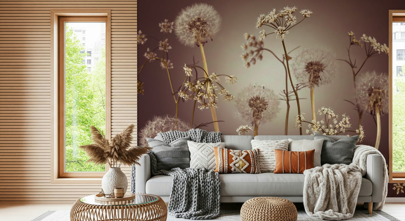 Wildflower Whispers  Wall Mural