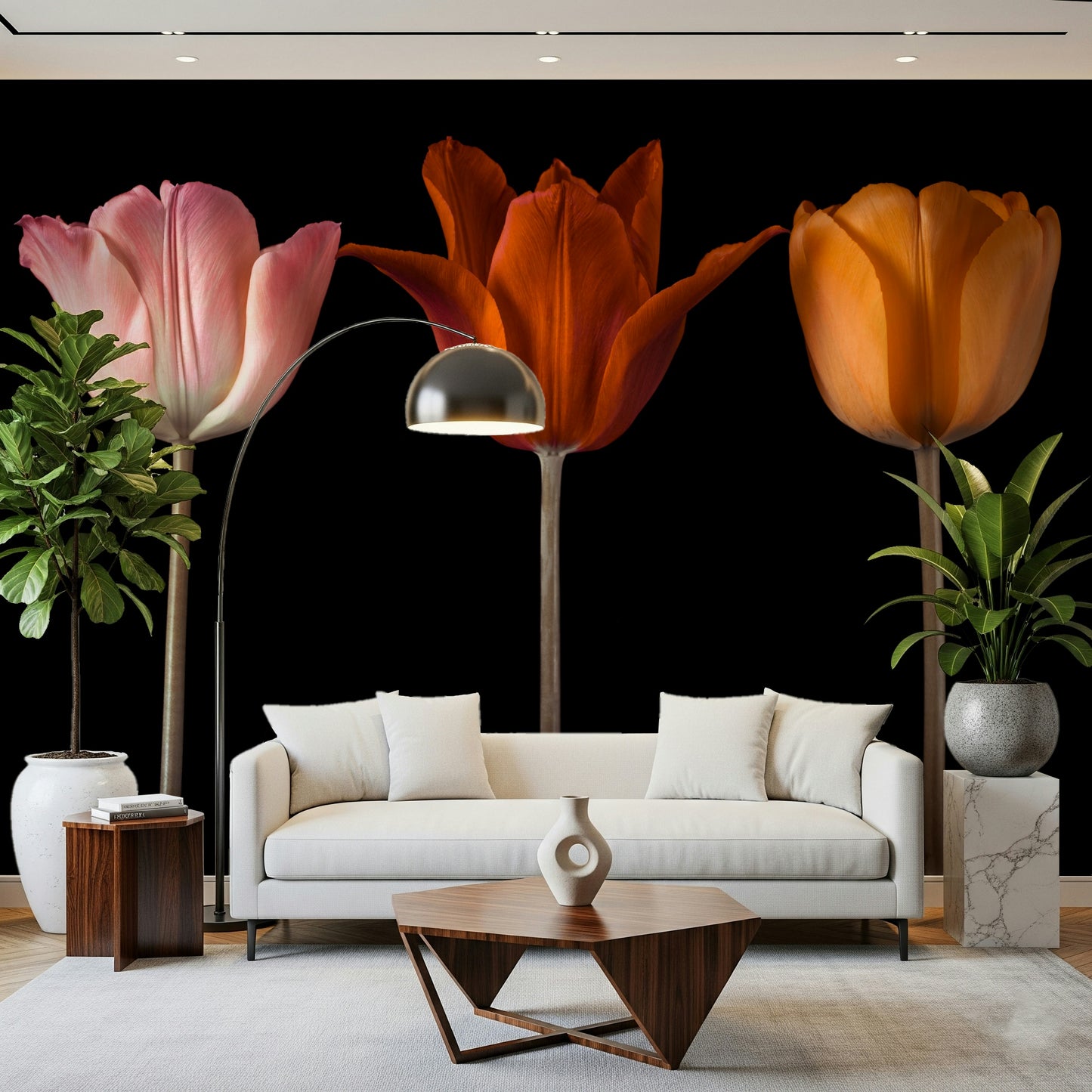 Tulip Trio Wall Mural