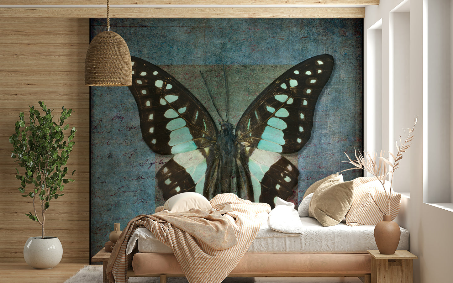 Whispering Butterfly Aura Wall Mural