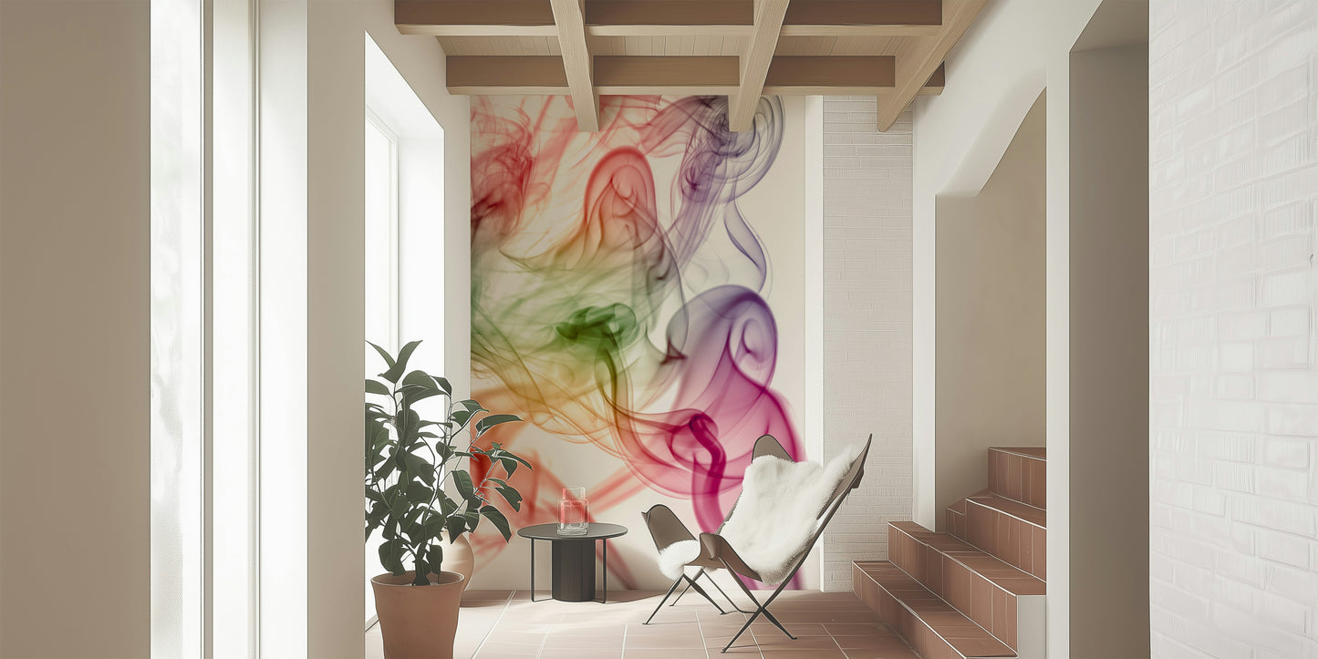 Smoke Art Wall Mural