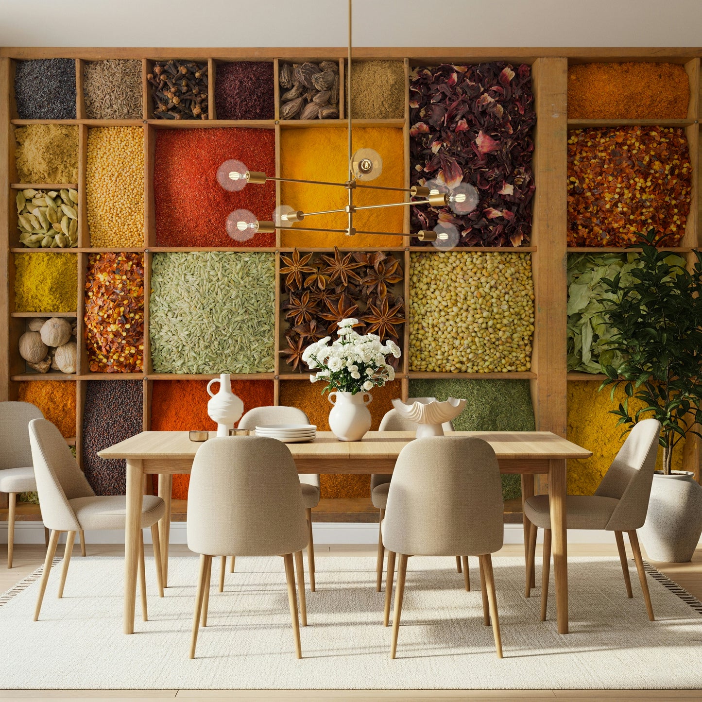 Exotic Spice Collection Wall Mural