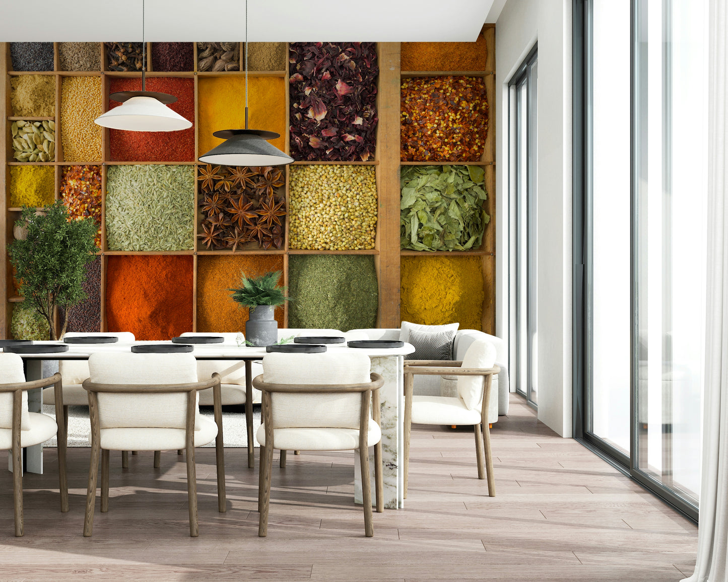Exotic Spice Collection Wall Mural