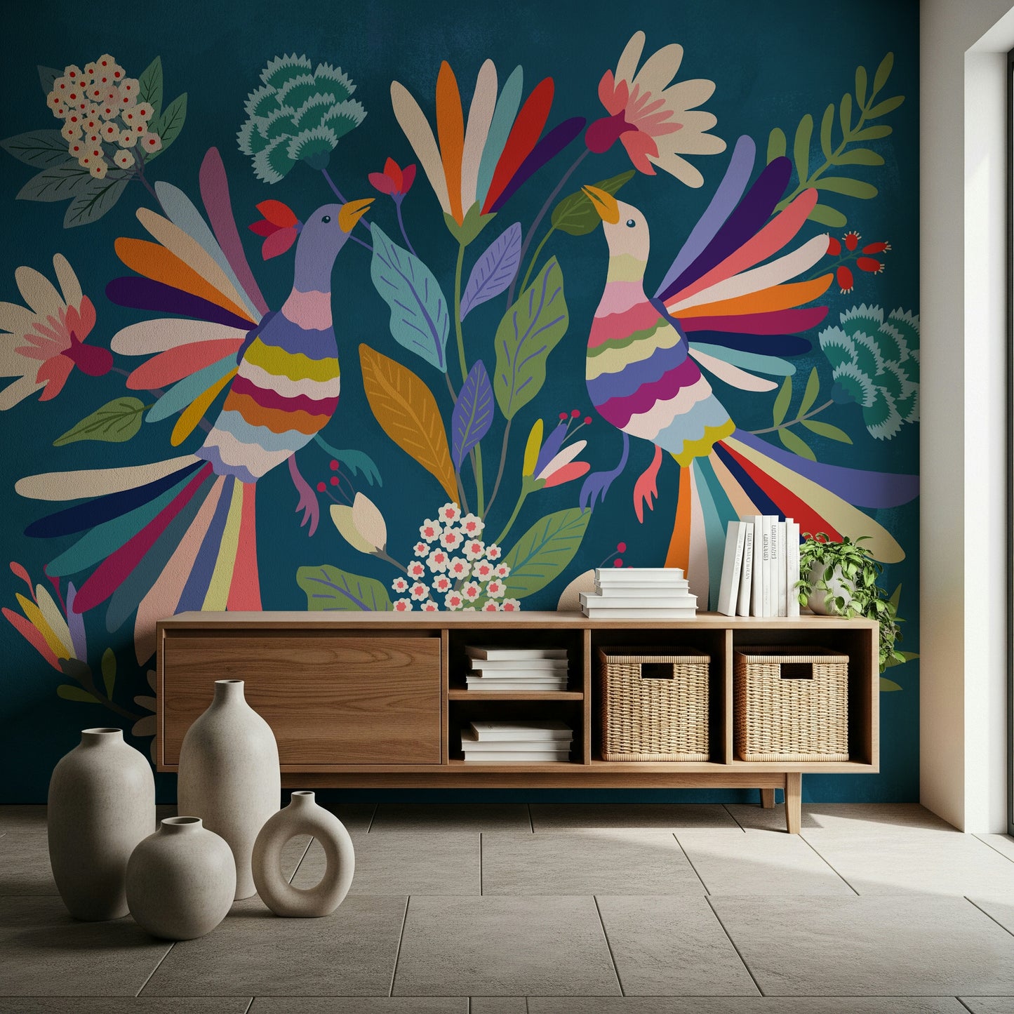 Love Birds Wall Mural