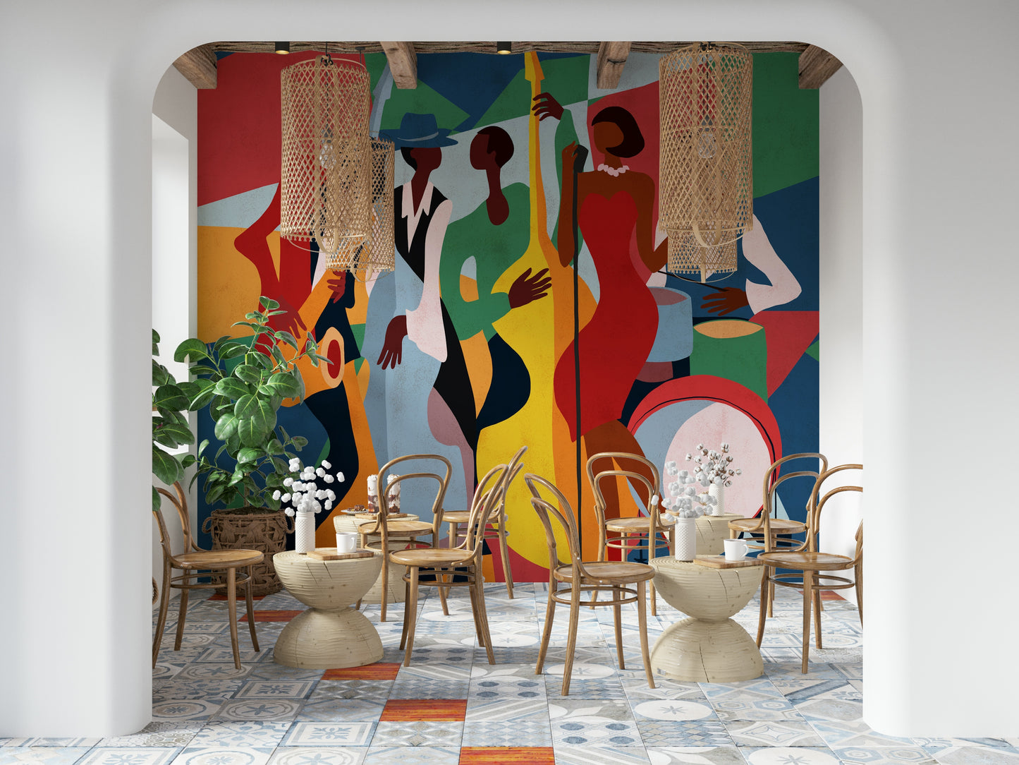 Jazz Ensemble Wall Mural