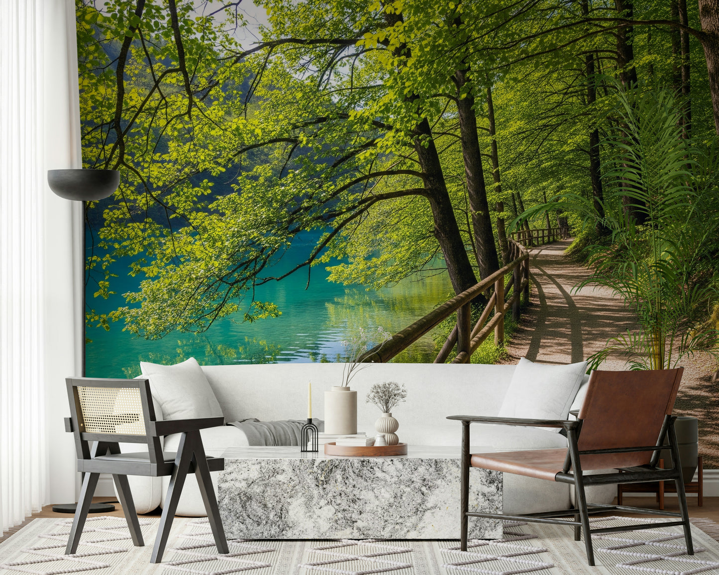 Lakeside Serenity Wall Mural