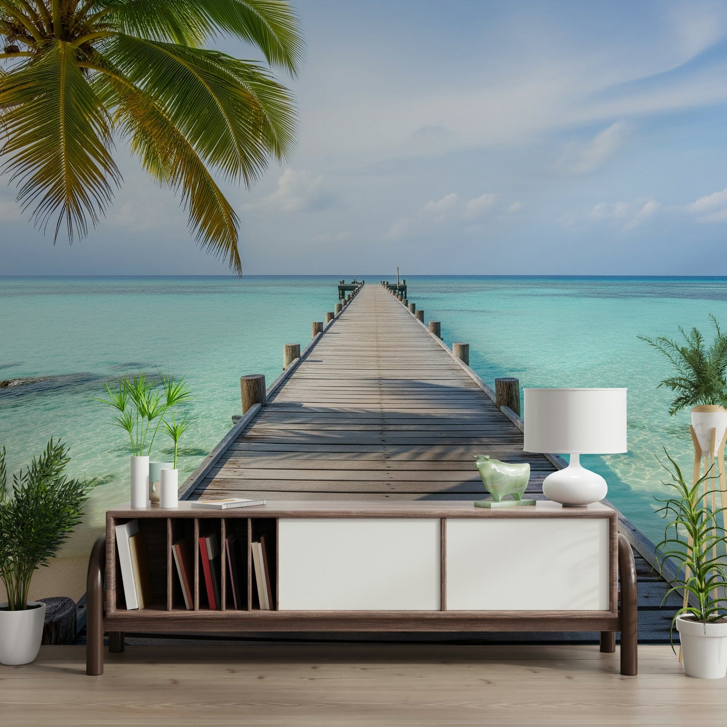 Ocean Pier Dream Wall Mural