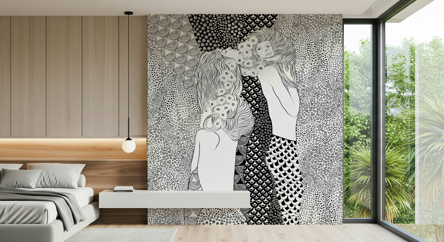 Water Serpents Wall Mural