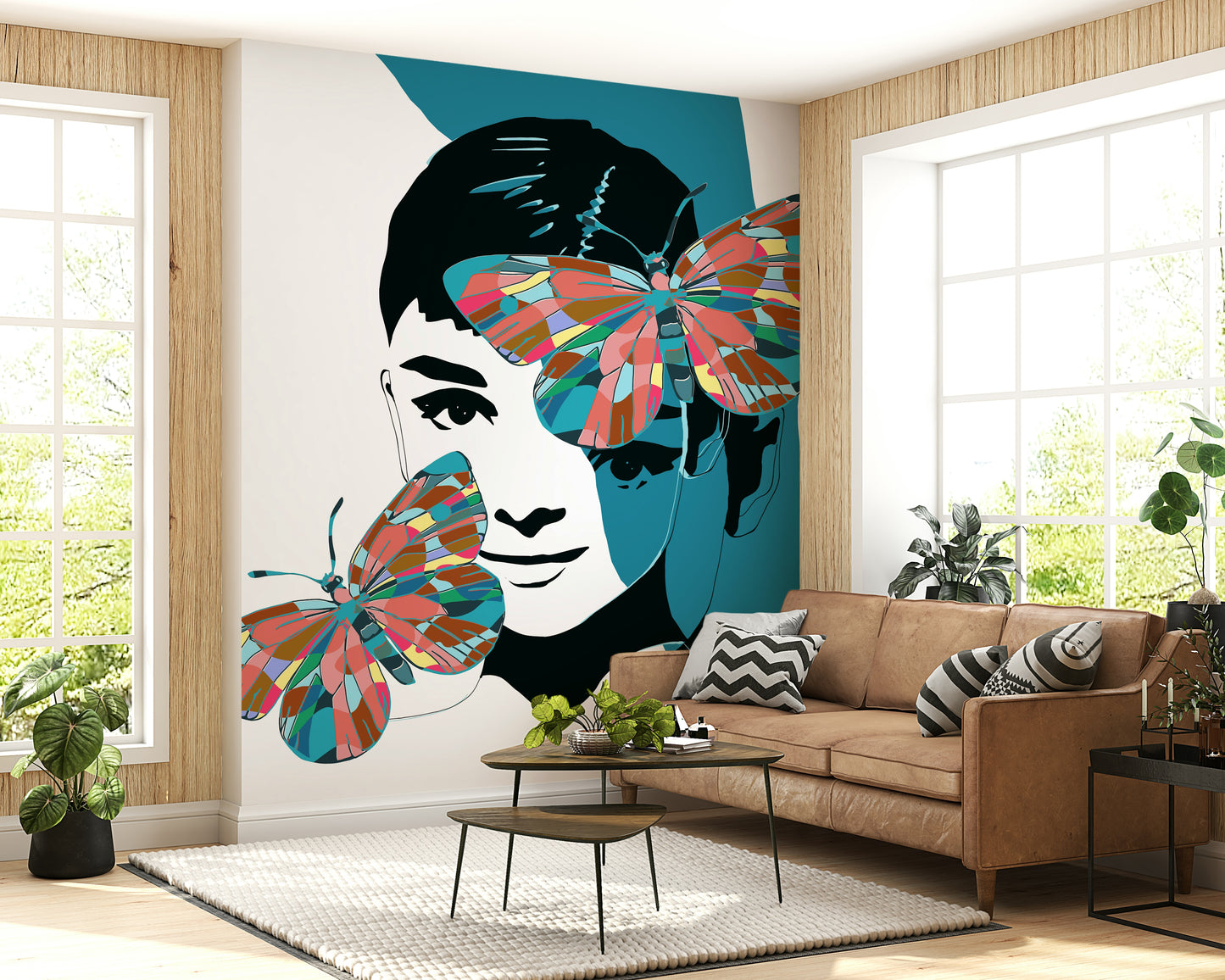 Butterfly Muse Wall Mural